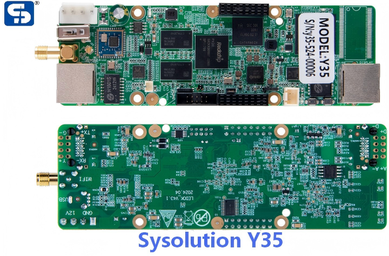 Sysolution Asynchronous Sending card Y35 Android 9.0 WIFI 4G communication Remote Control by Cloud Platform Small Size Sending card