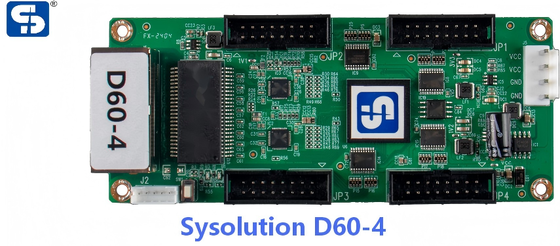 Sysolution receiving card D60-4, 4 HUB75 ports support P1.538,P1.667 modules