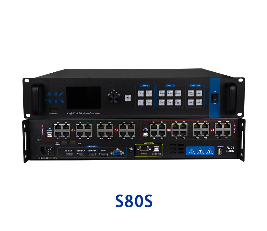 Sysolution 2 In 1 Video Processor S80S 20.8 Million Pixels Support EDID Management