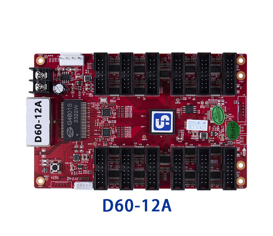 Sysolution receiving card D60-12A,12HUB75 ports support P2 P2.5 P3 P5 modules