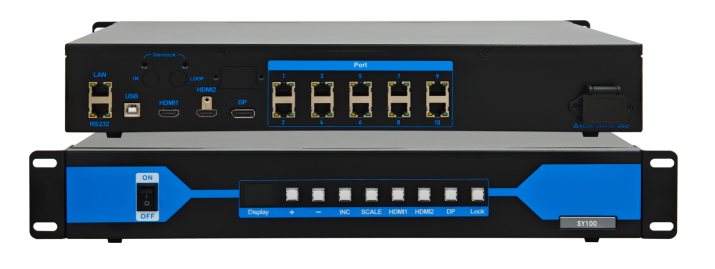 Sysolution 2 in 1 Video Processor S52 10 Ethernet ports 6.5 million Pixels RJ45 1000BaseTX