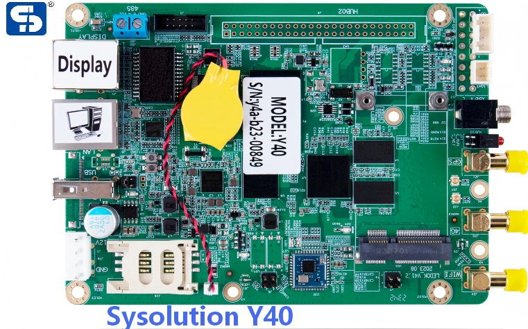 Sysolution Asynchronous Sending card Y40 Android 9.0 WIFI 4G communication Remote Control by Cloud Platform Small Size Sending card