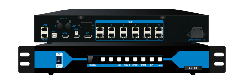 Sysolution 2 In 1 Video Processor S60S12 Ethernet Ports 7.8 Million Pixels 3 HDMI