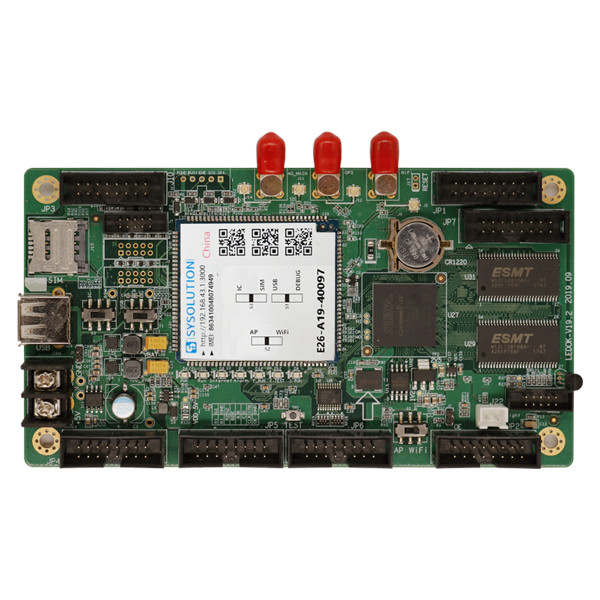 Special Control Card For Taxi Top Sign E26 with MSM8909 Processor Built-in Web Sever